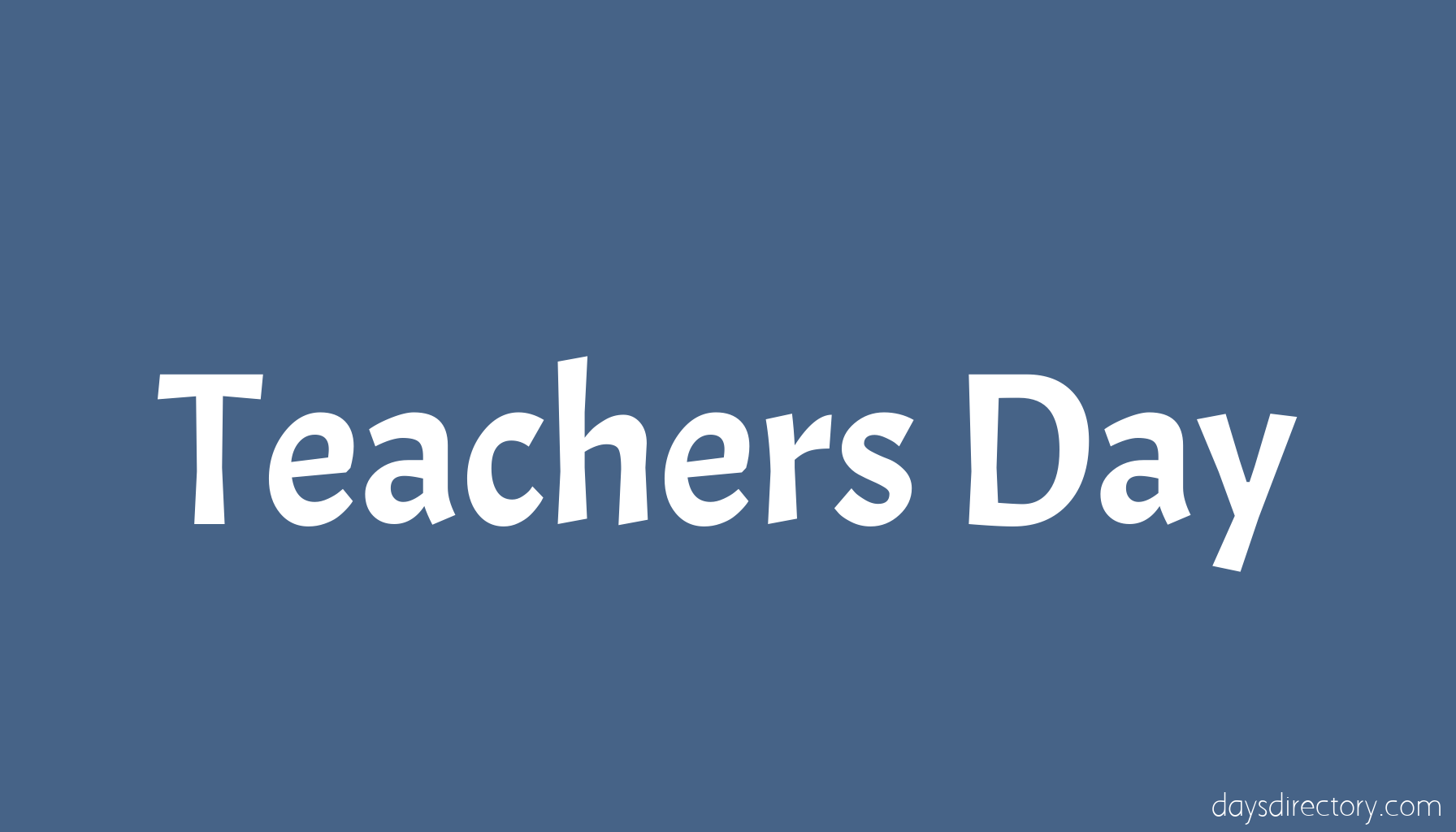 Teachers Day