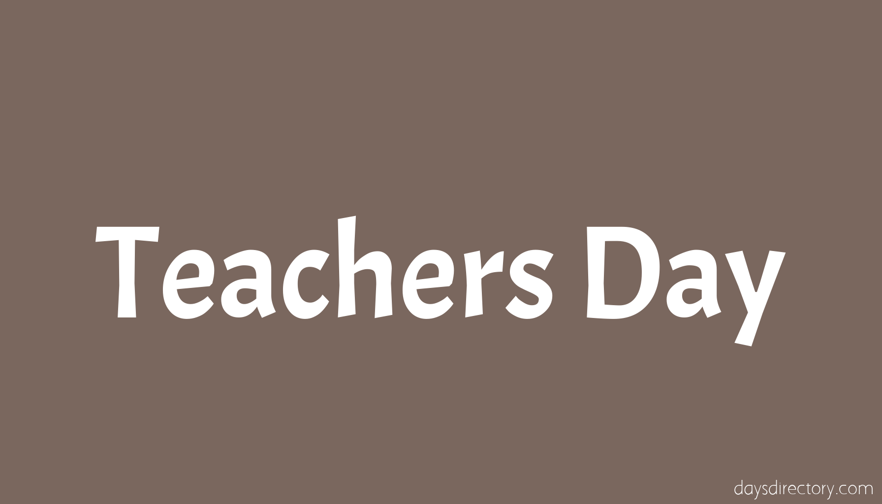 Teachers Day