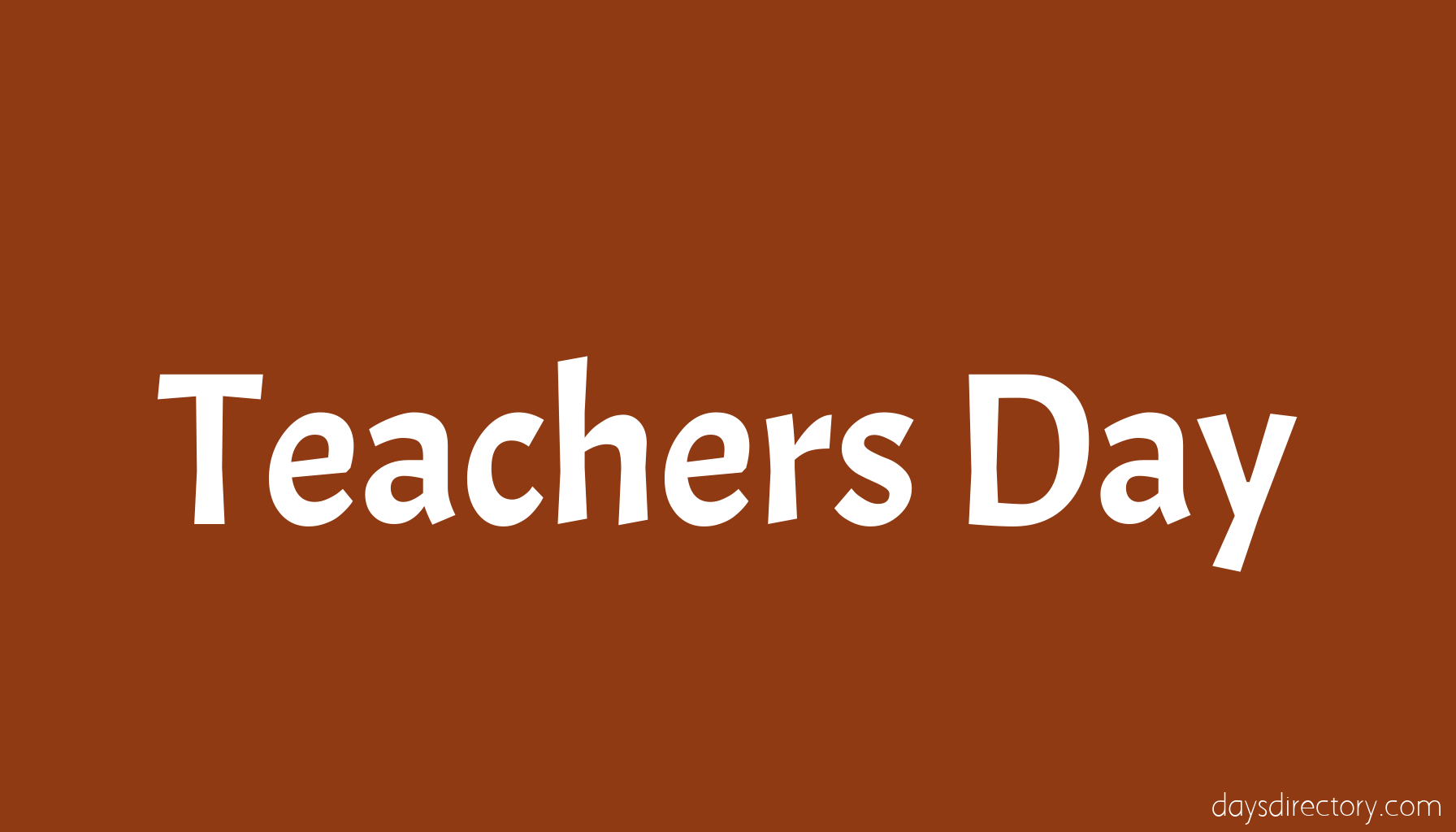 Teachers Day