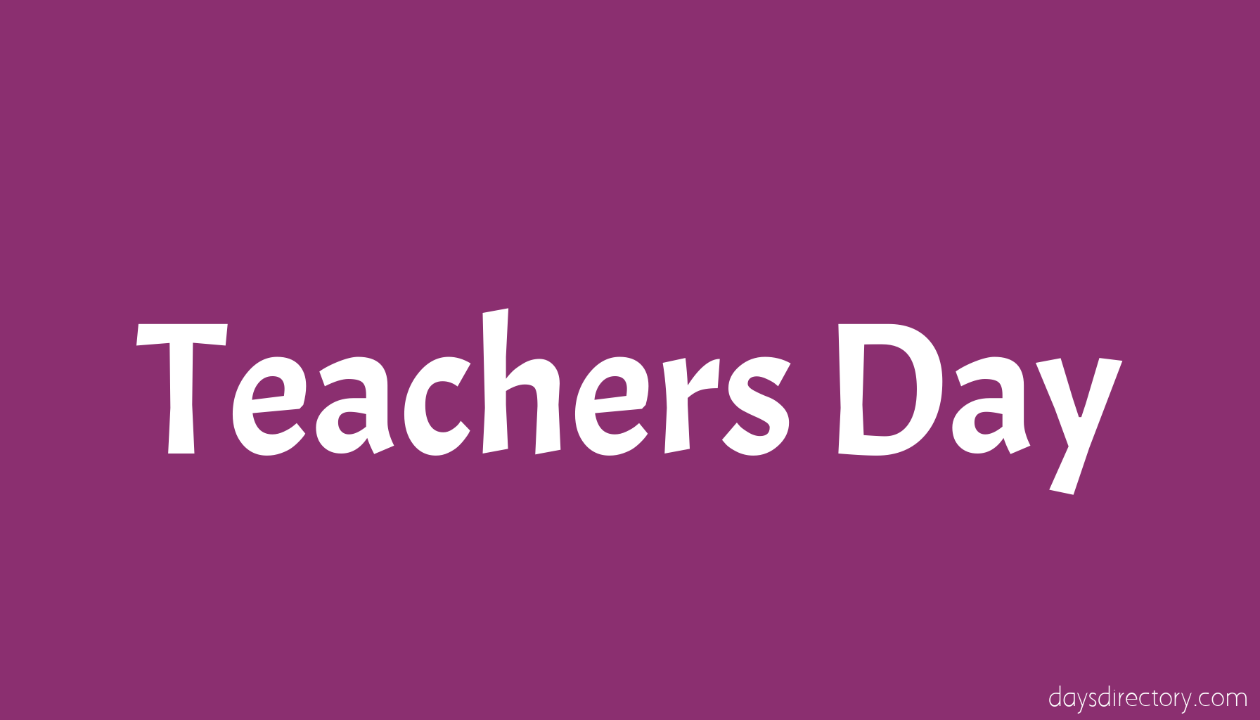 Teachers Day