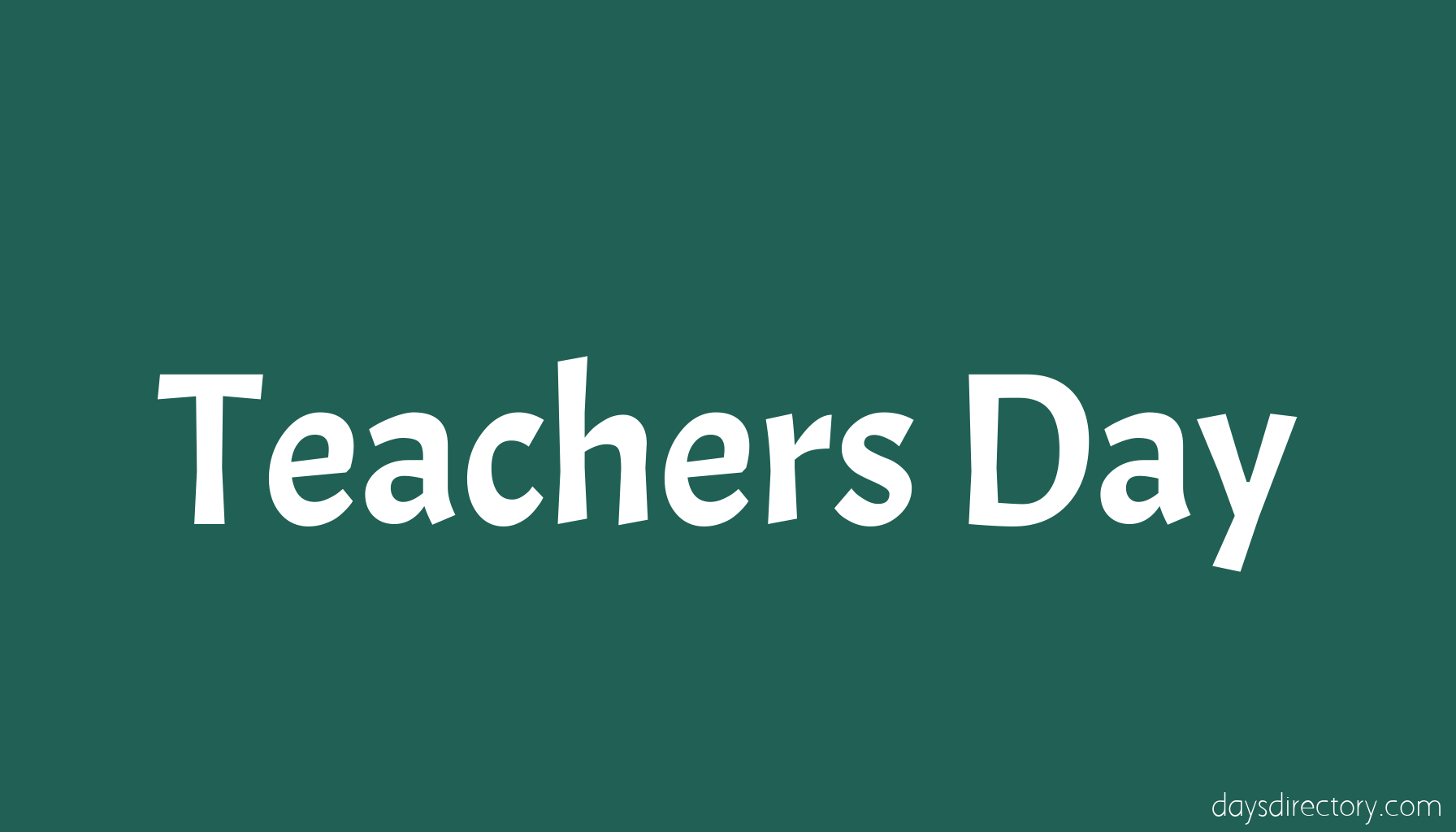 Teachers Day