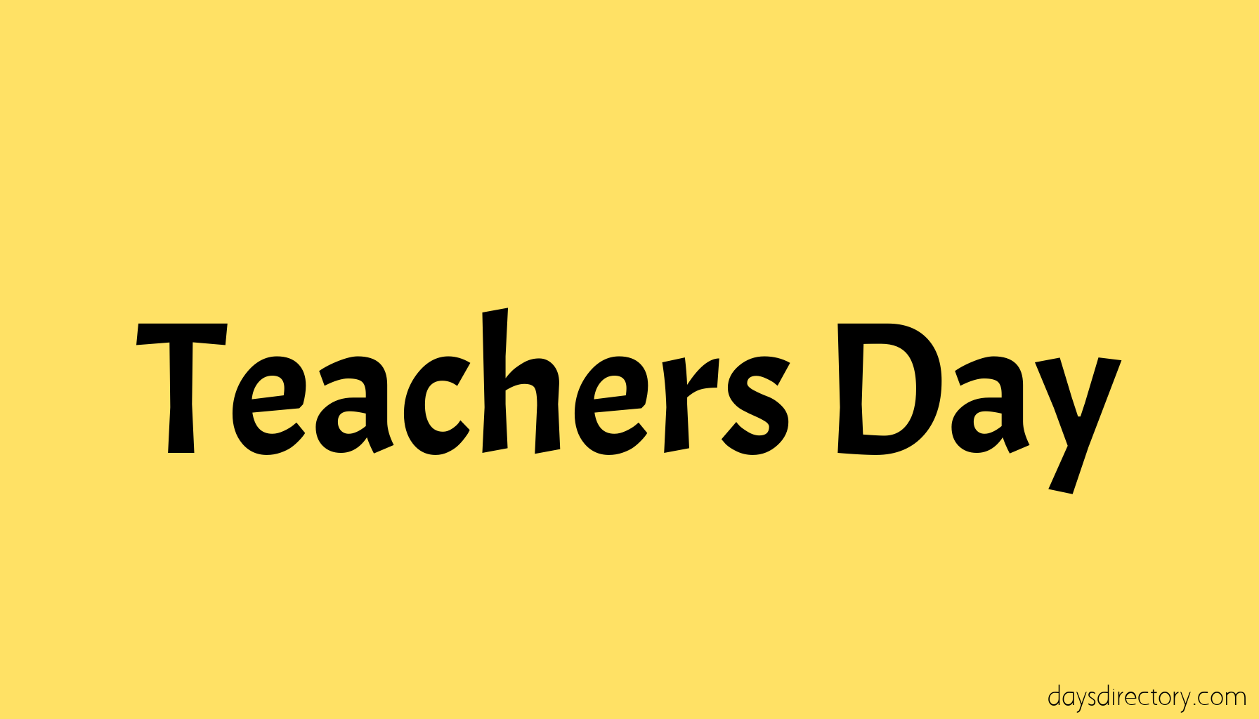 Teachers Day