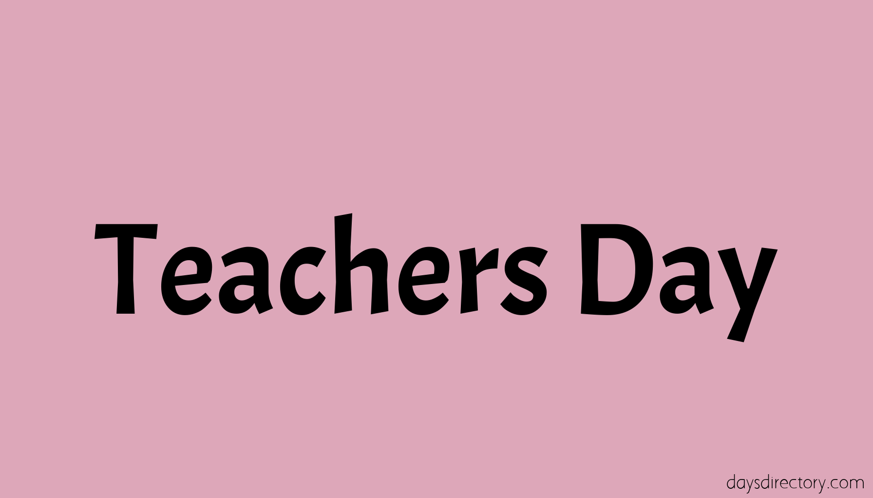 Teachers Day