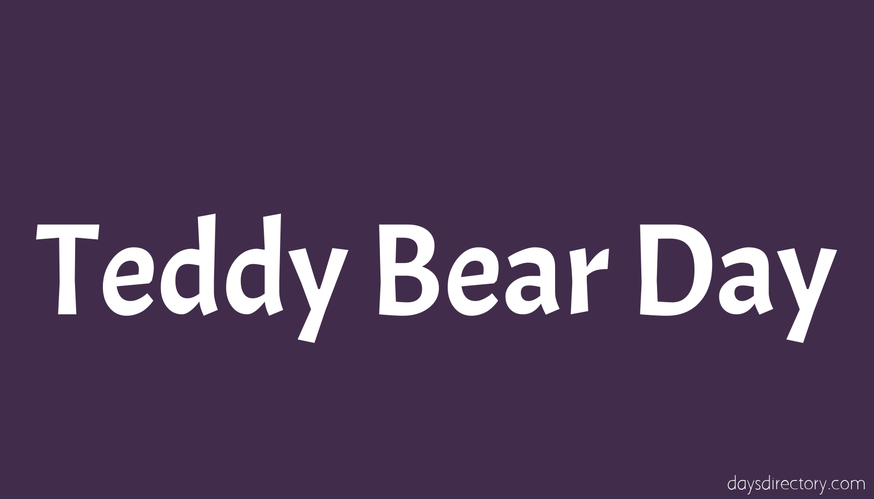Teddy Bear Day