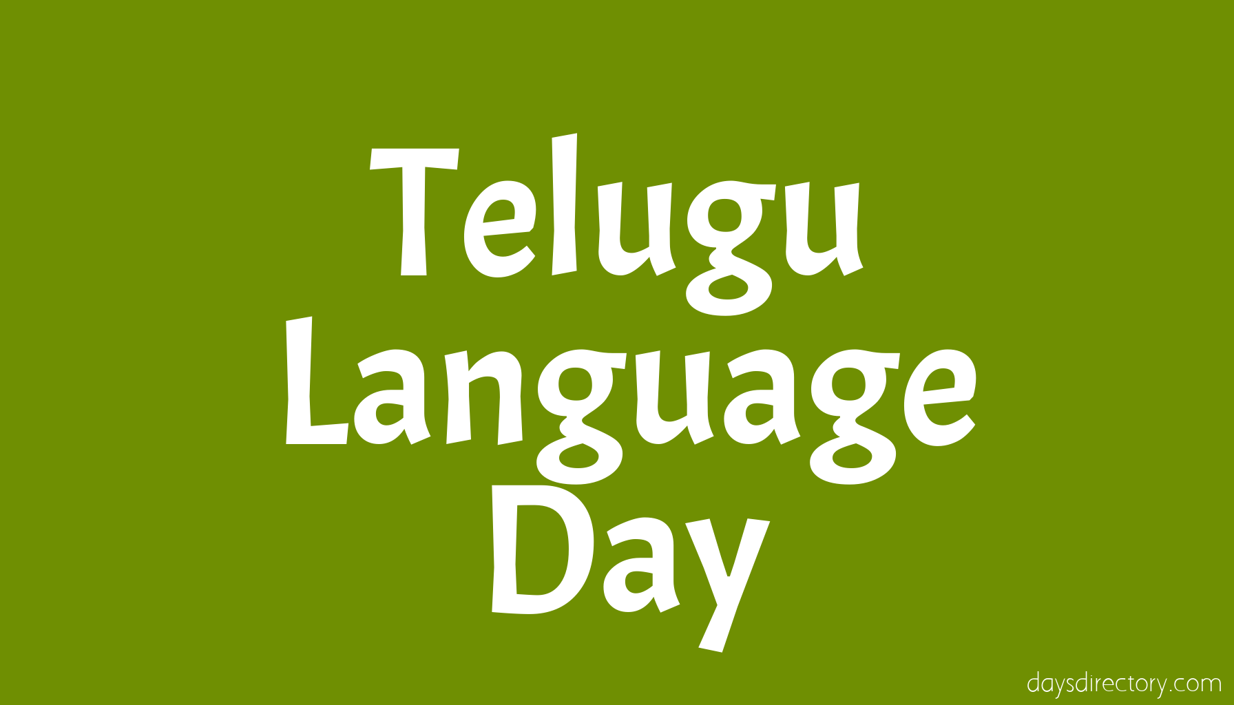 Telugu Language Day