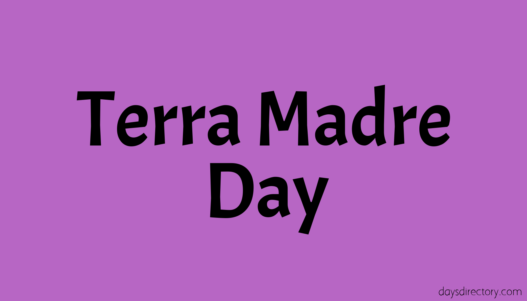Terra Madre Day