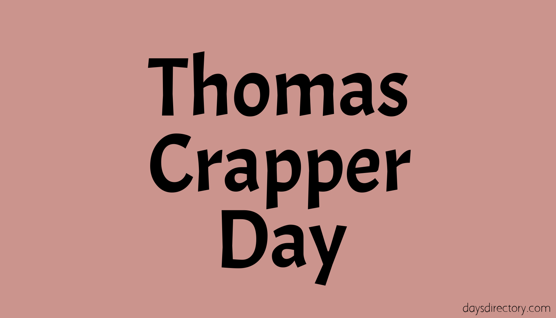Thomas Crapper Day