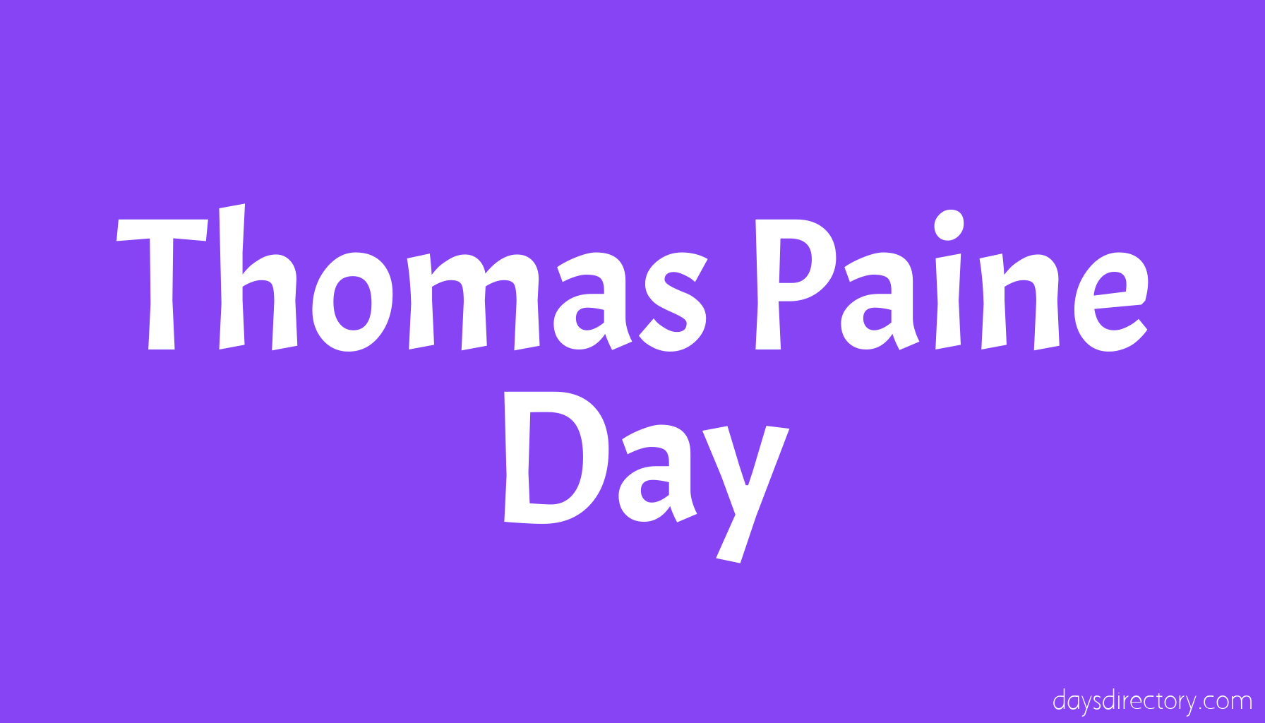Thomas Paine Day