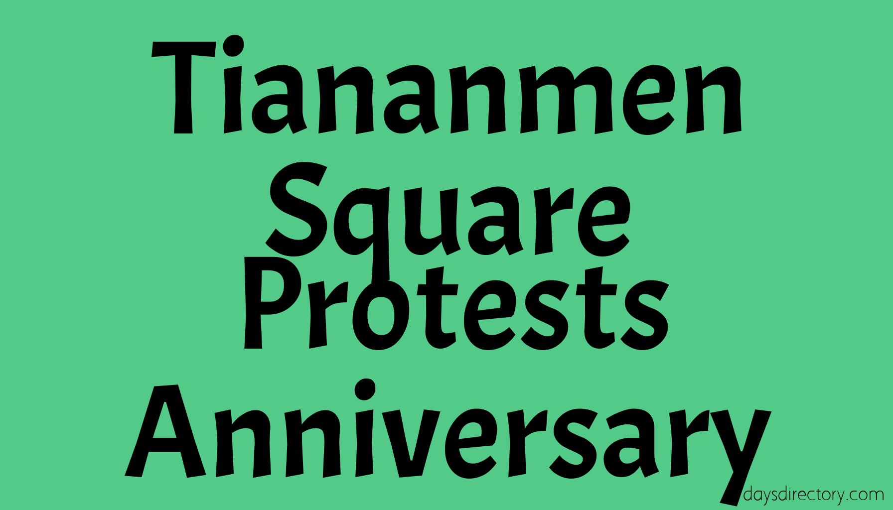 Tiananmen Square Protests Anniversary