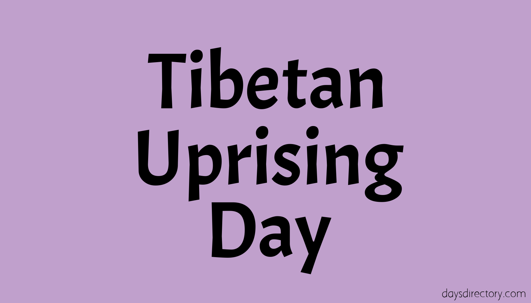 Tibetan Uprising Day