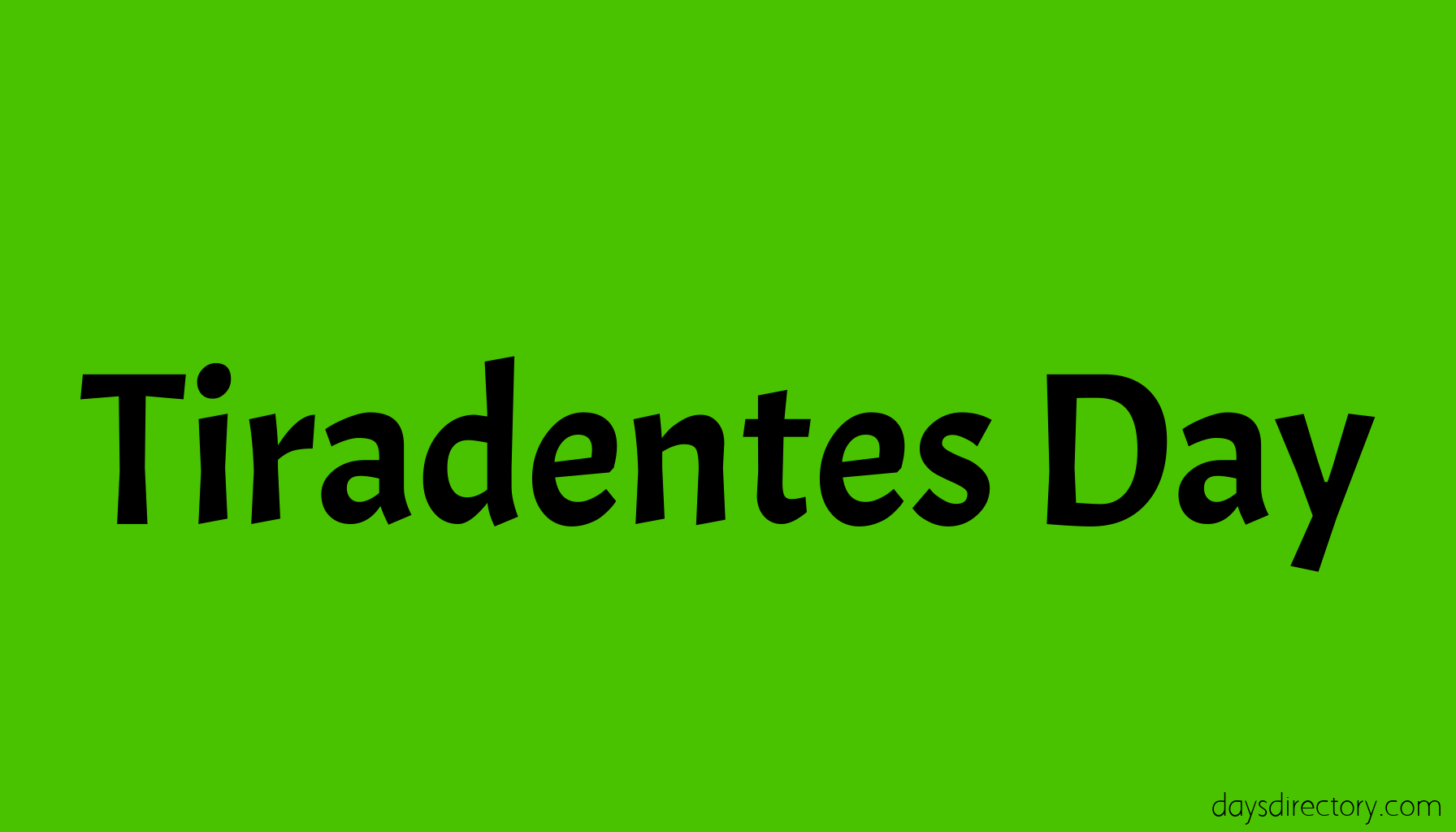 Tiradentes Day