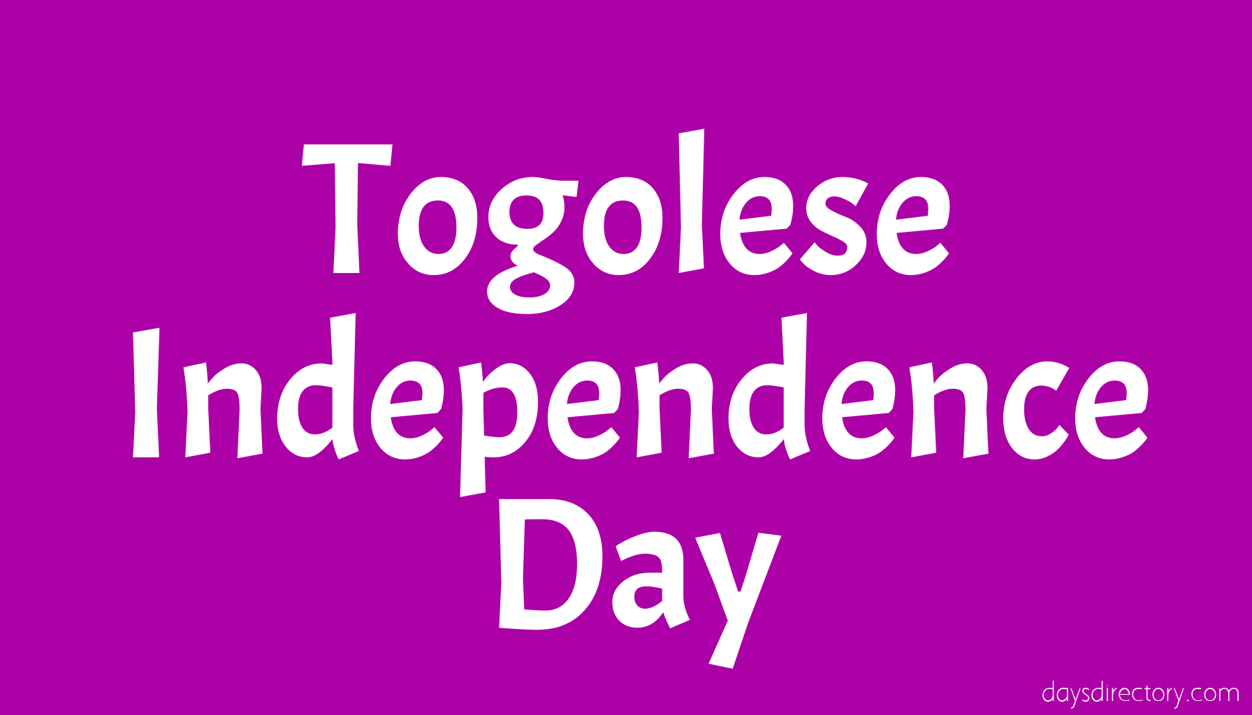 Togolese Independence Day