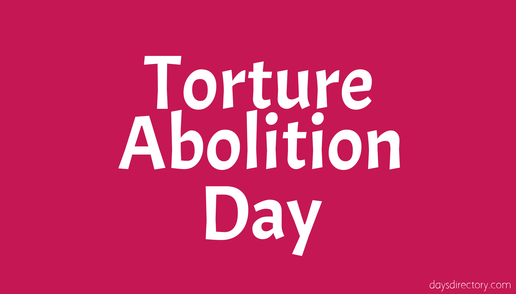 Torture Abolition Day