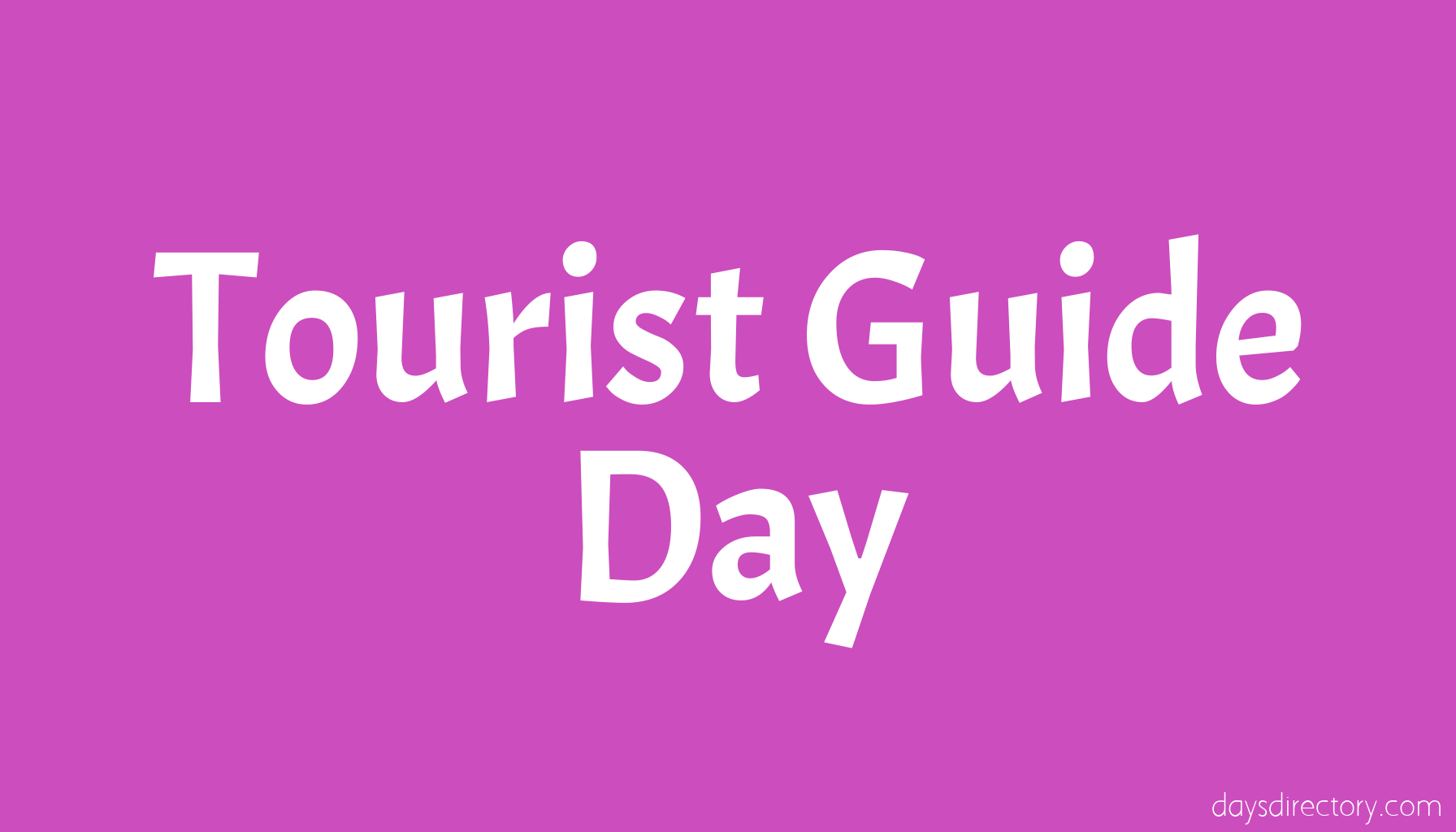 Tourist Guide Day
