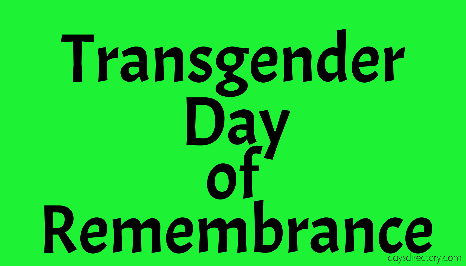 Transgender Day of Remembrance