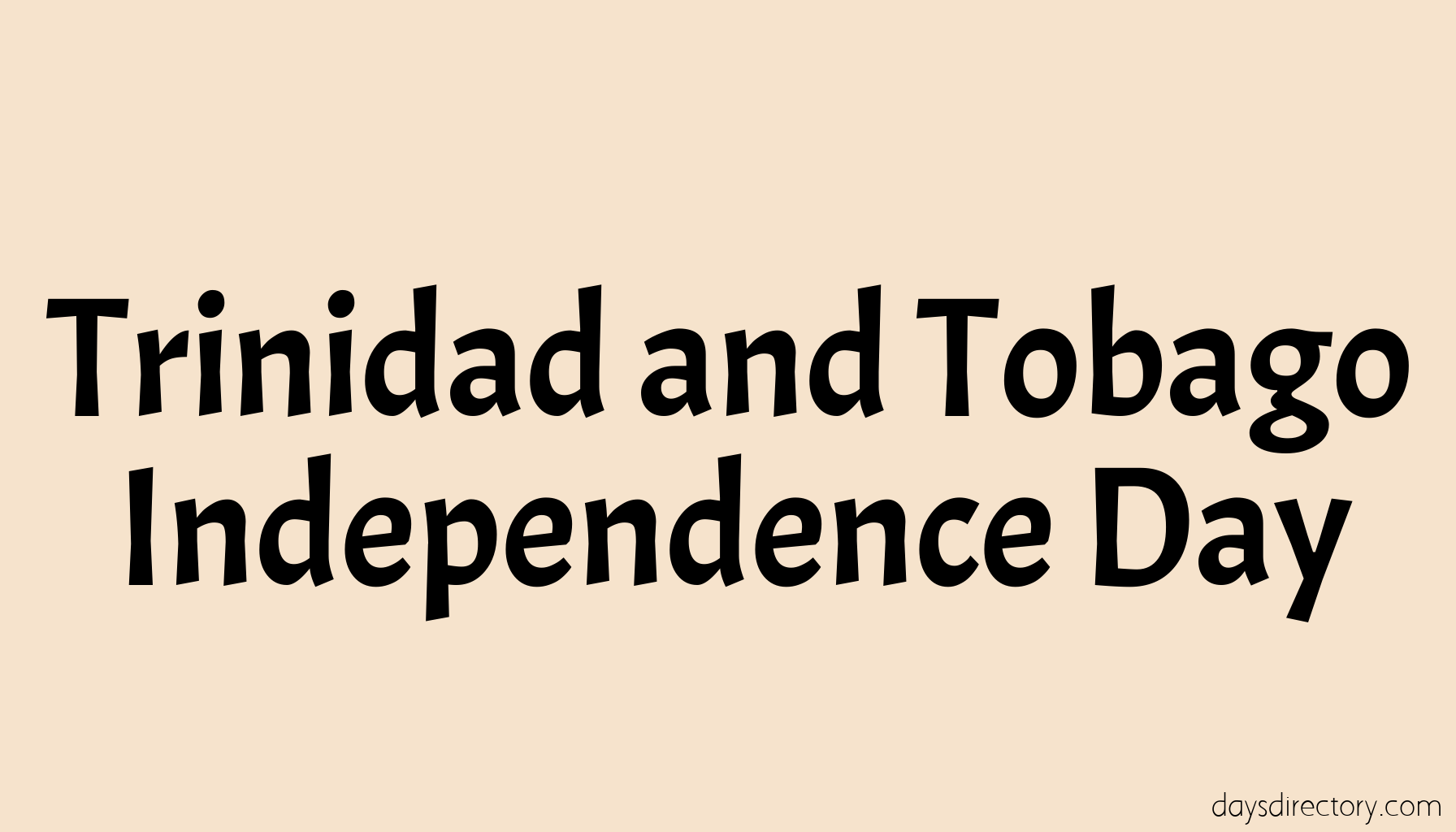 Trinidad and Tobago Independence Day