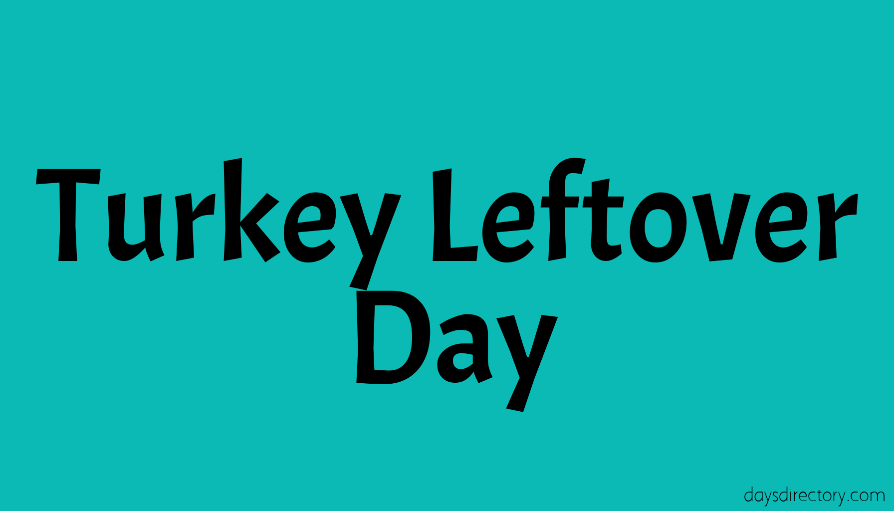 Turkey Leftover Day
