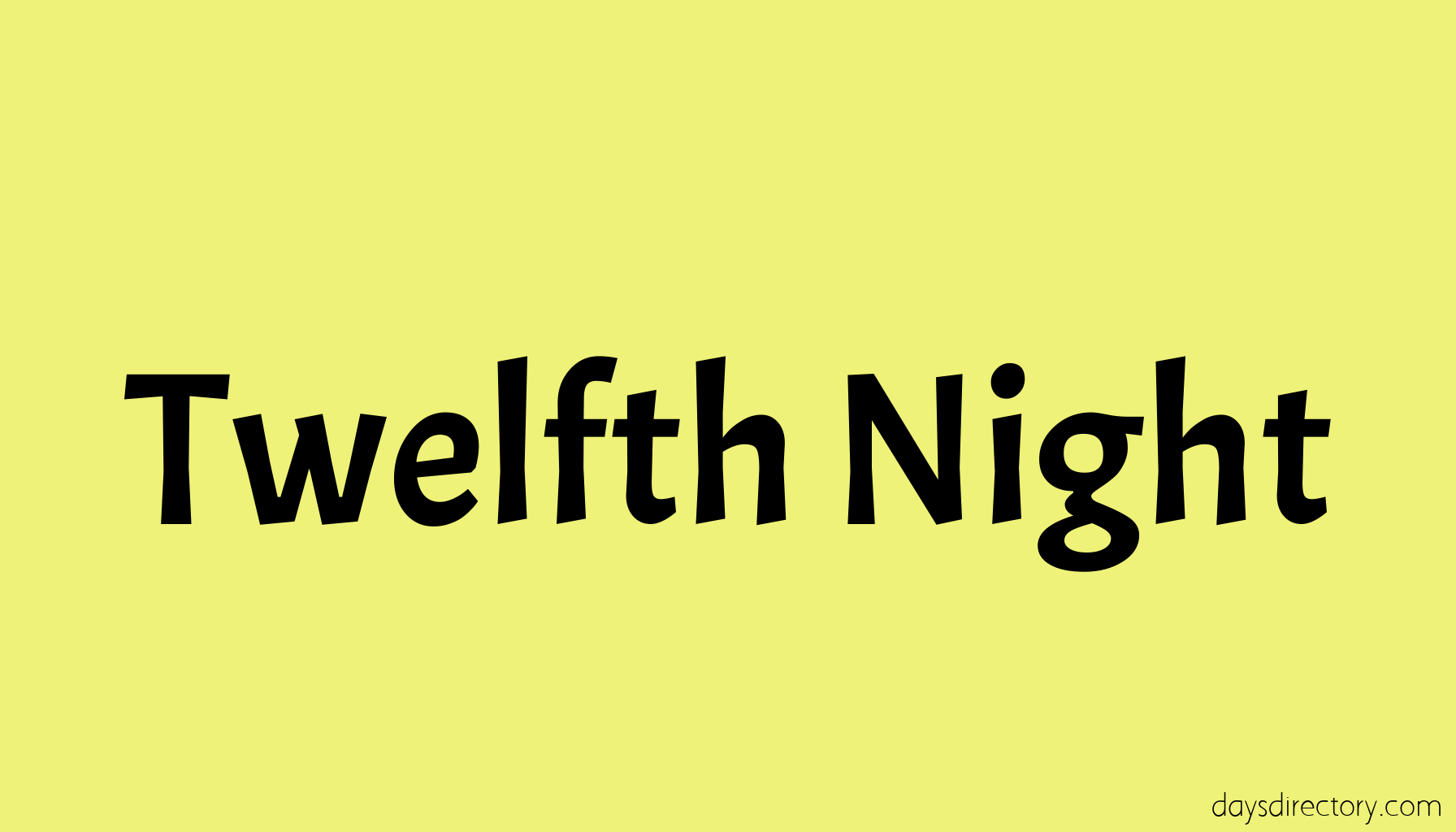 Twelfth Night