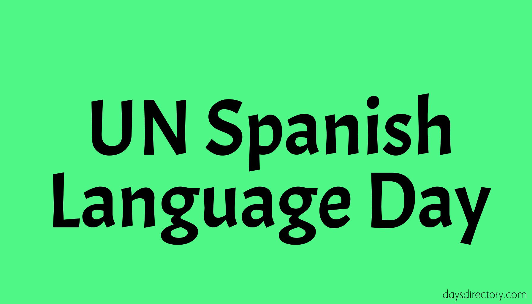 UN Spanish Language Day