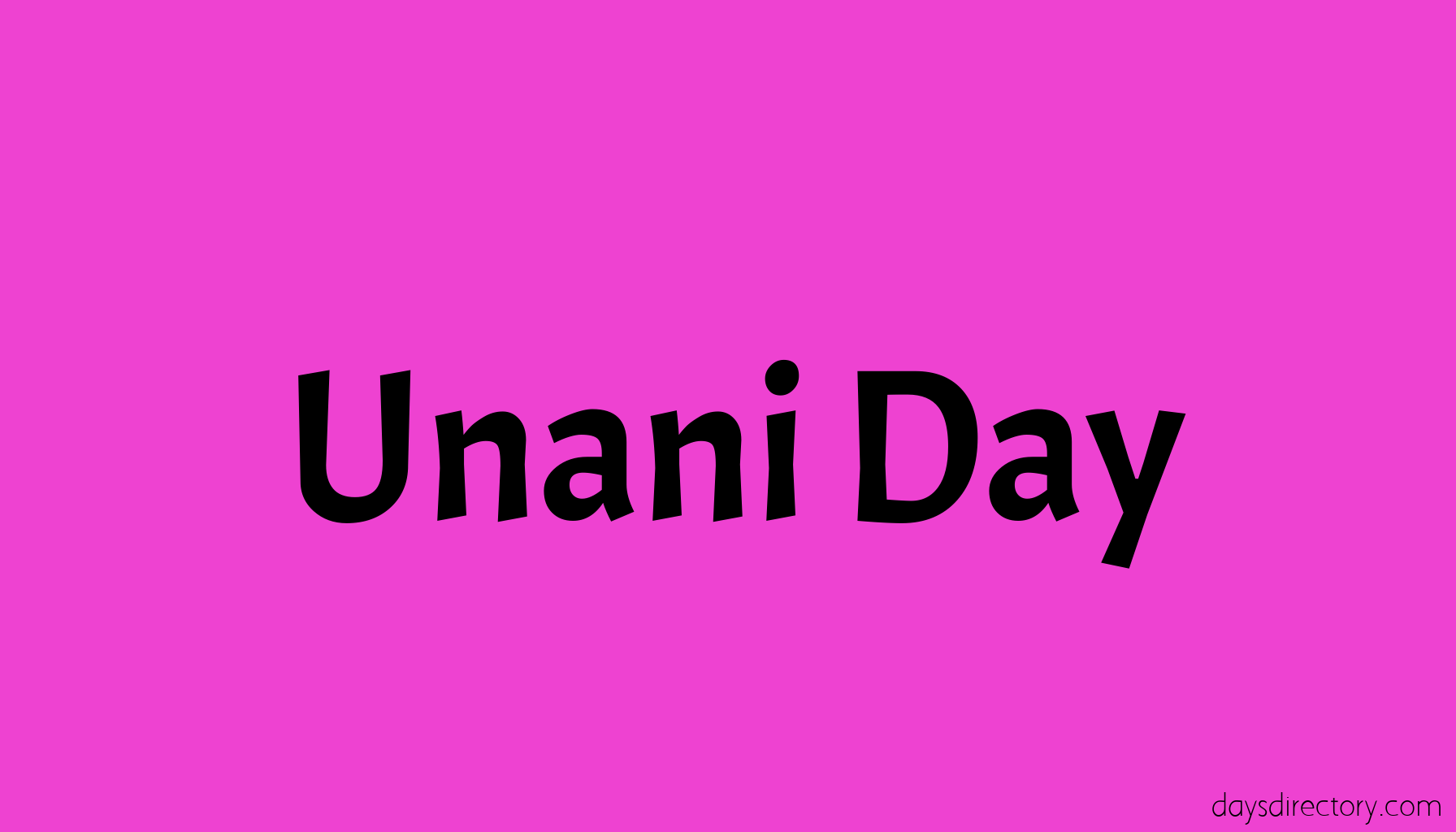 Unani Day