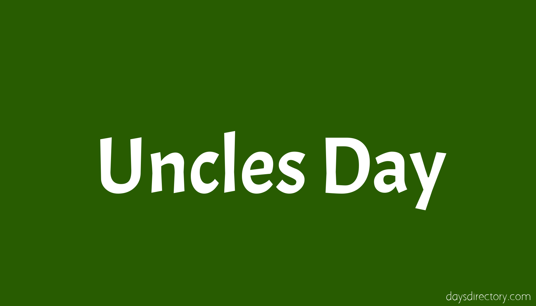 Uncles Day