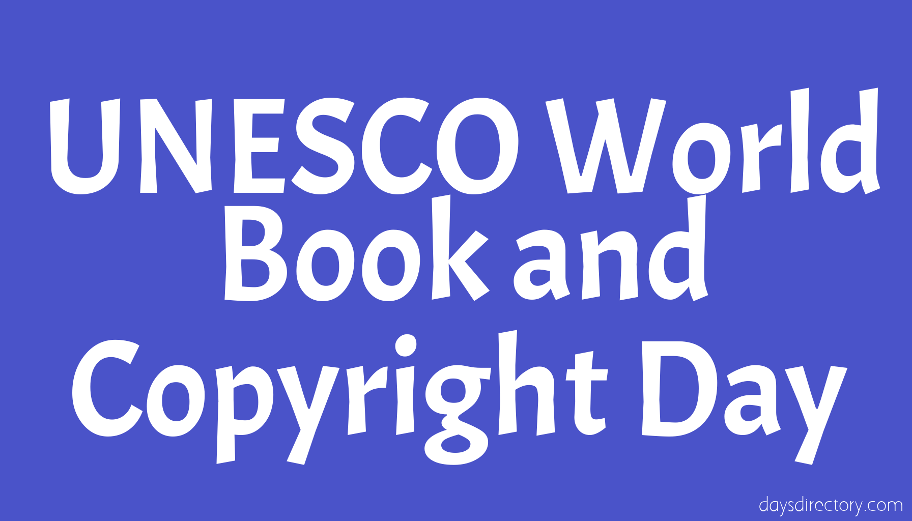 UNESCO World Book and Copyright Day
