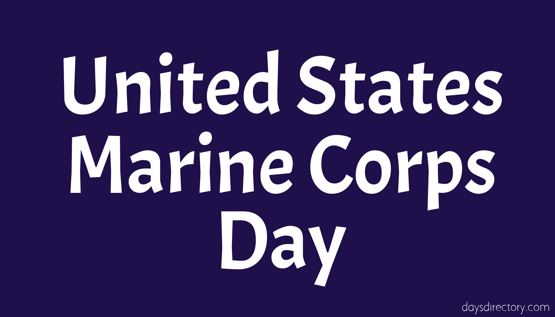United States Marine Corps Day