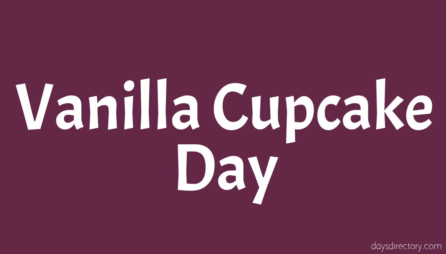 Vanilla Cupcake Day