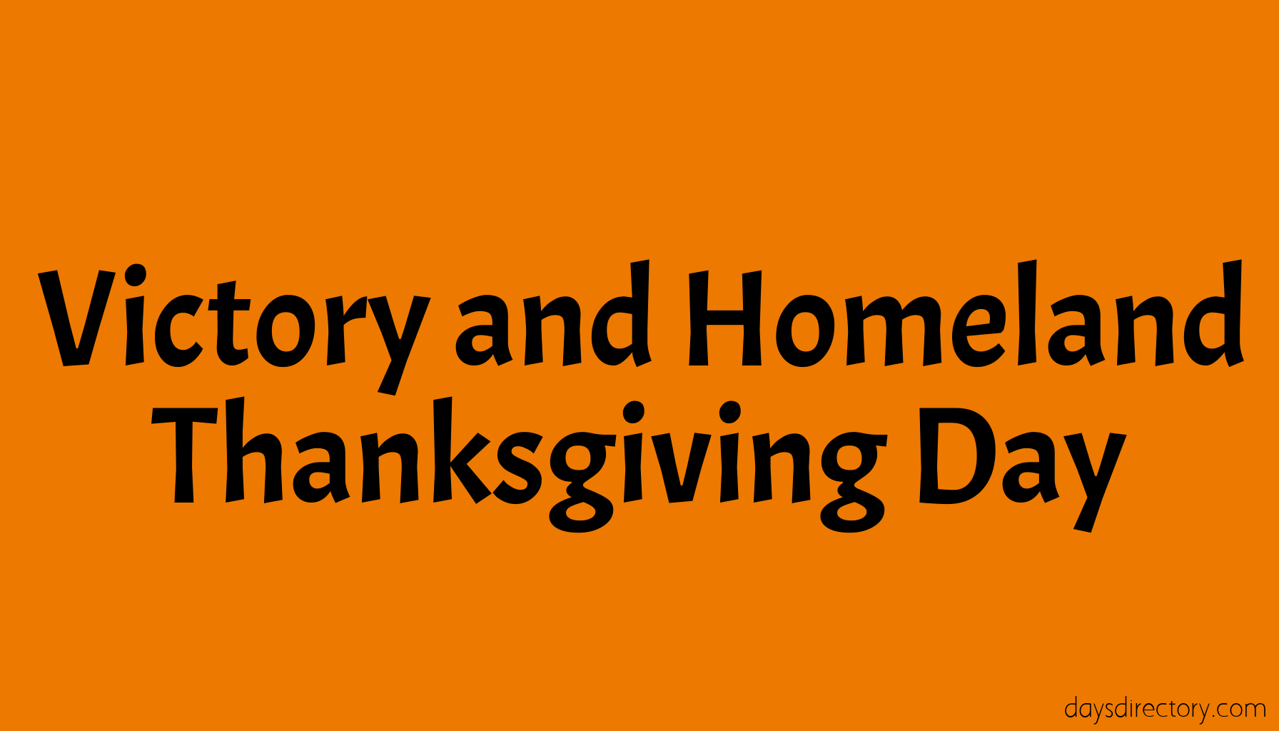 Victory and Homeland Thanksgiving Day