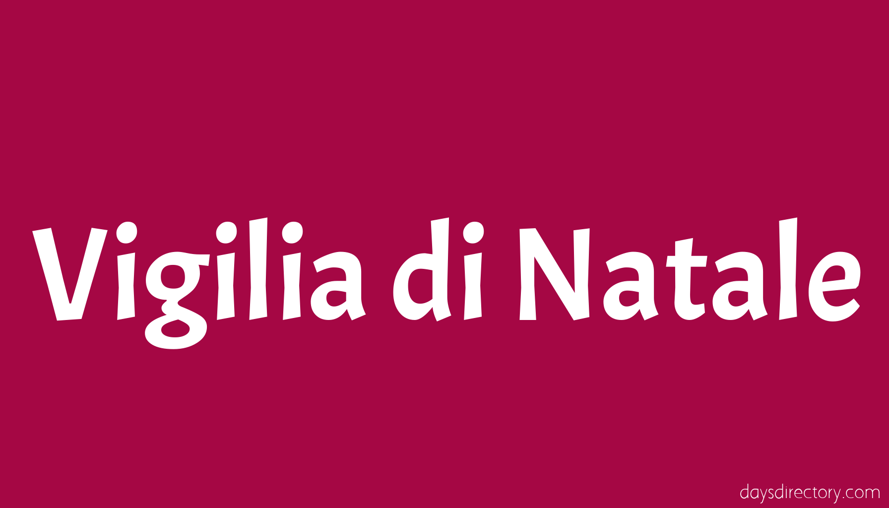 Vigilia di Natale