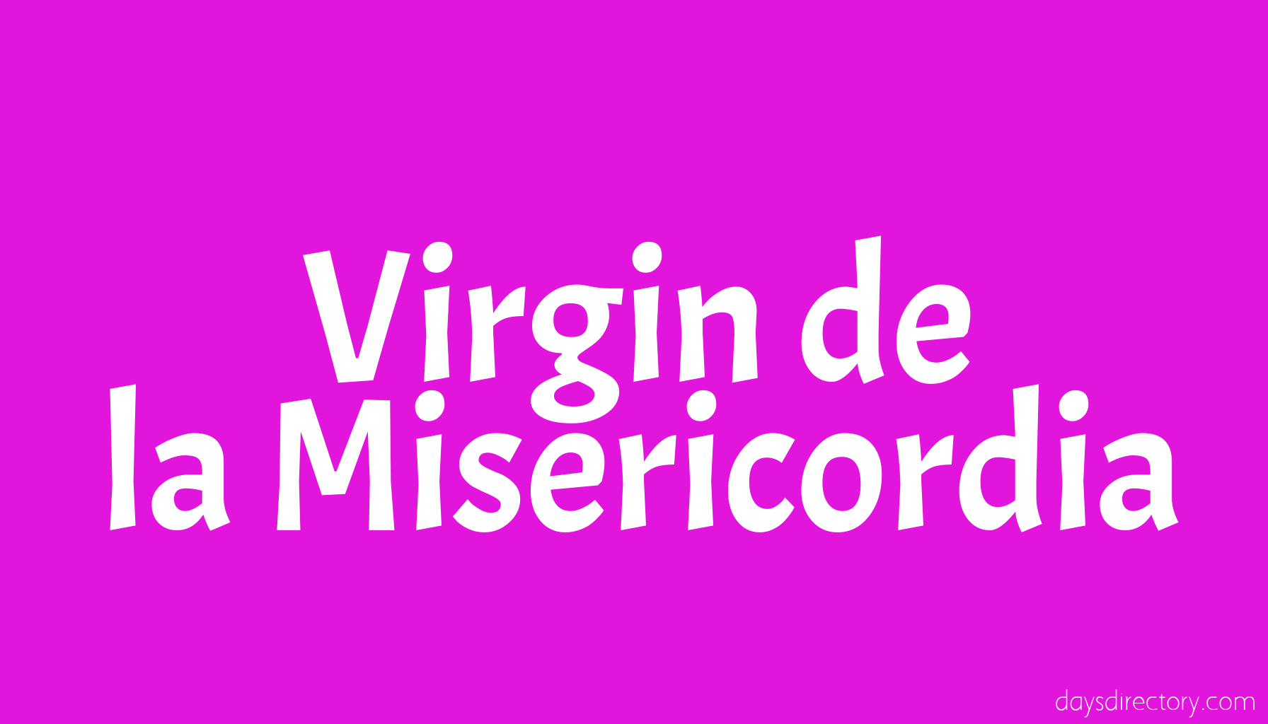 Virgin de la Misericordia