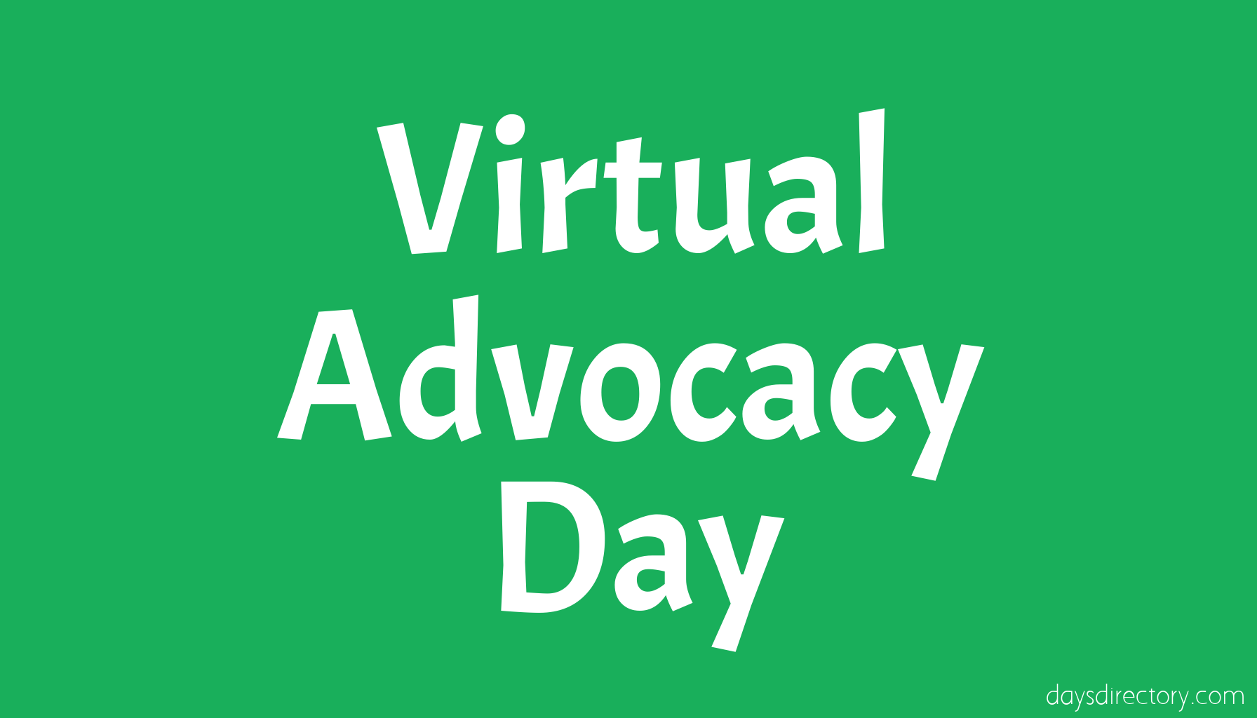 Virtual Advocacy Day