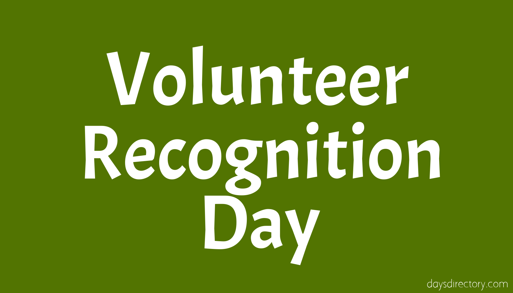 Volunteer Recognition Day