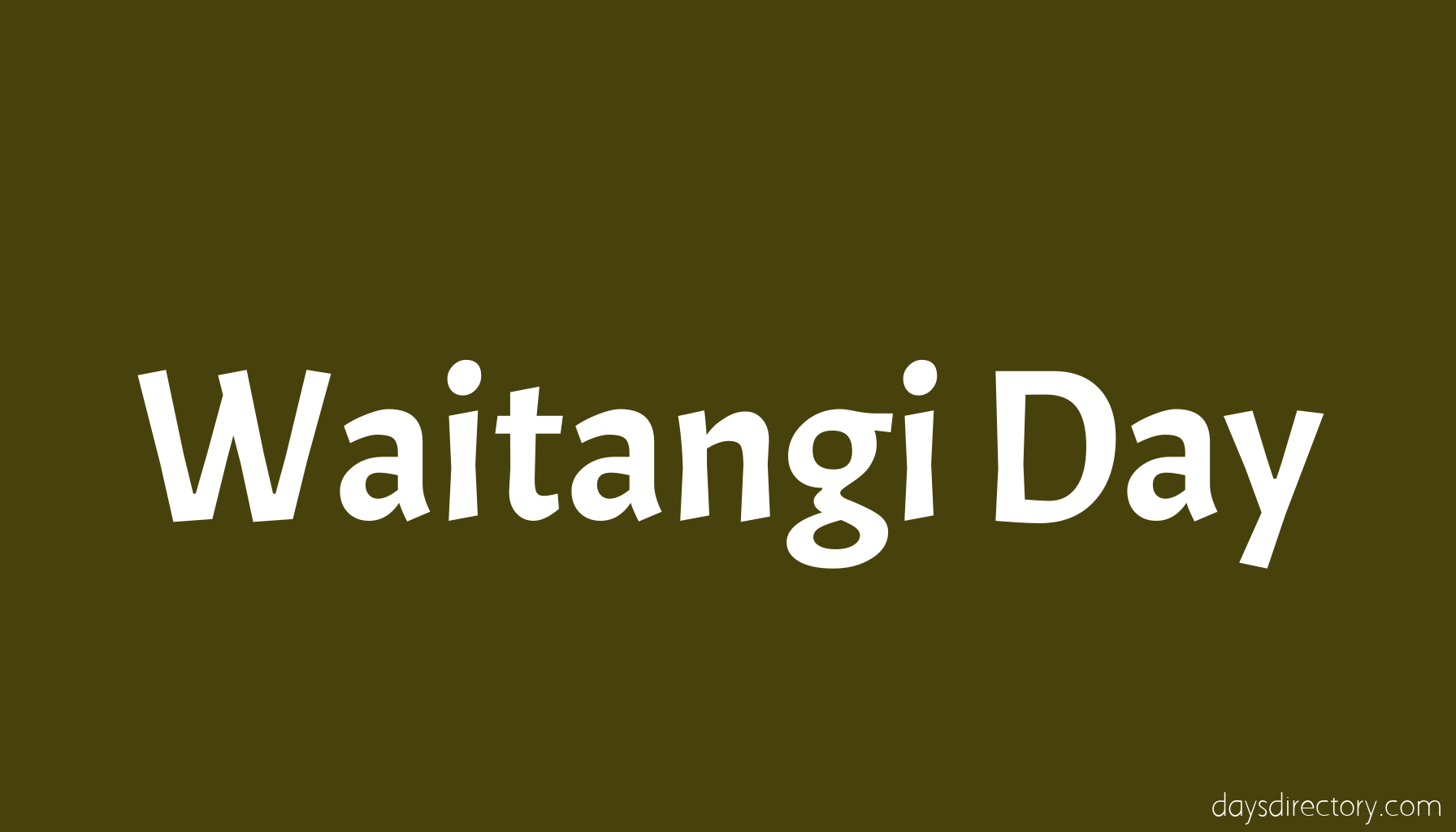Waitangi Day