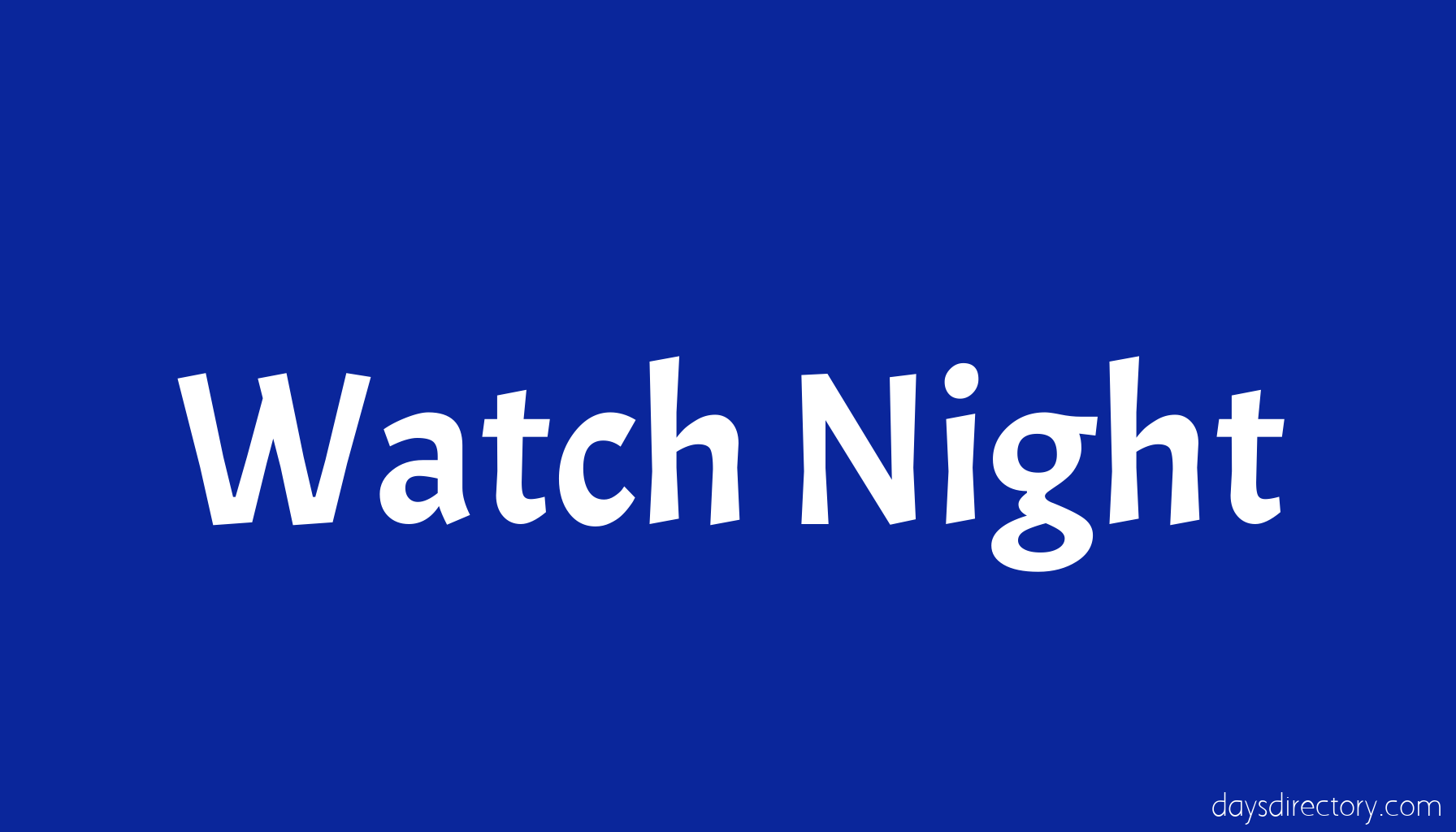 Watch Night