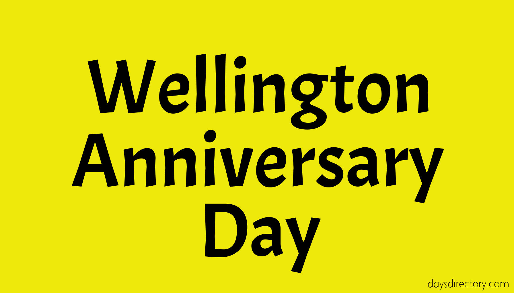 Wellington Anniversary Day