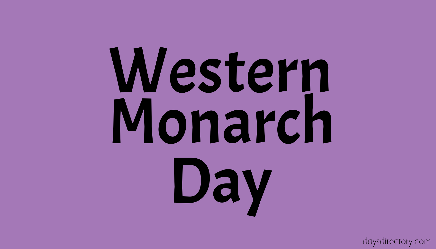 Western Monarch Day