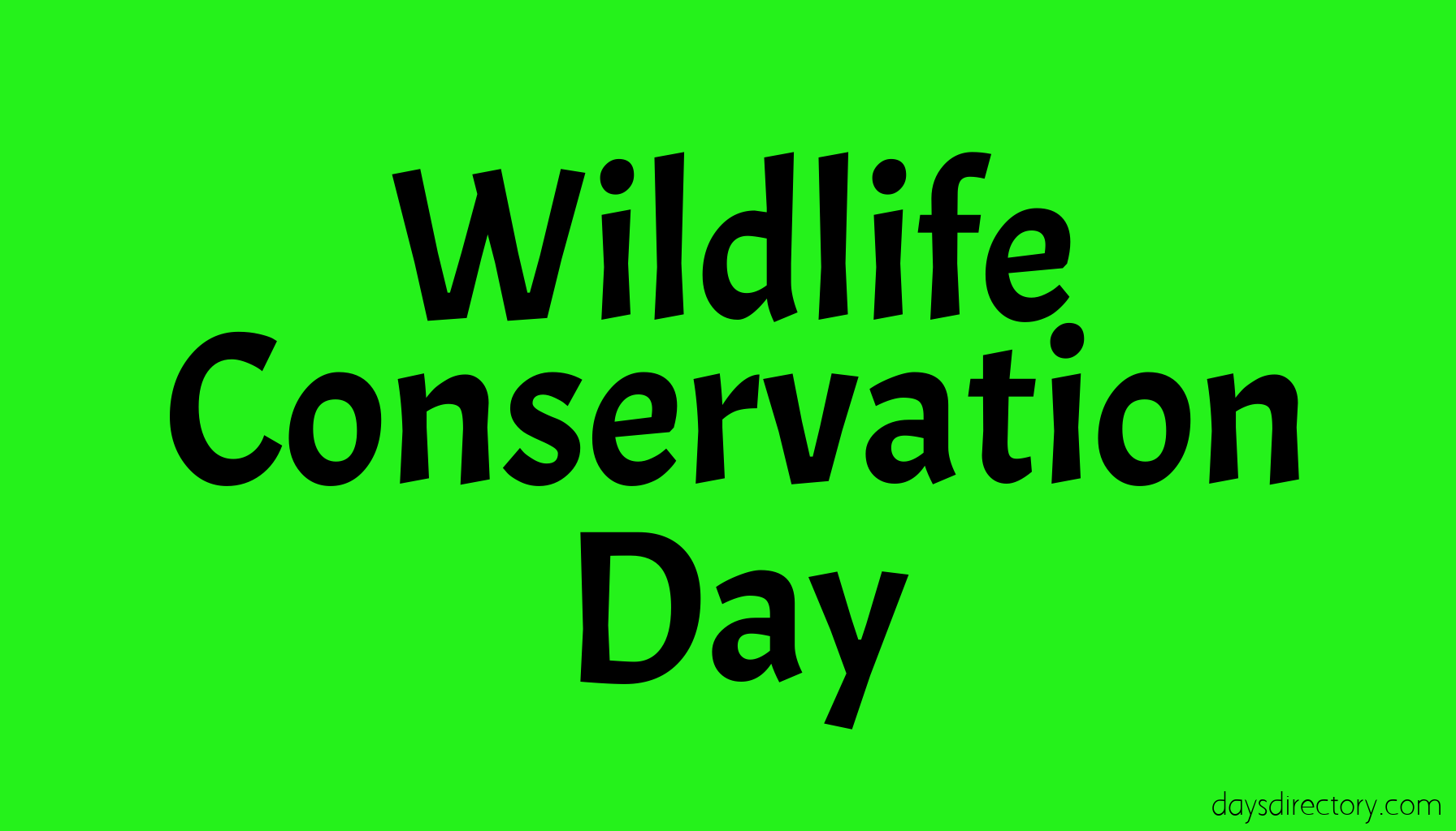 Wildlife Conservation Day