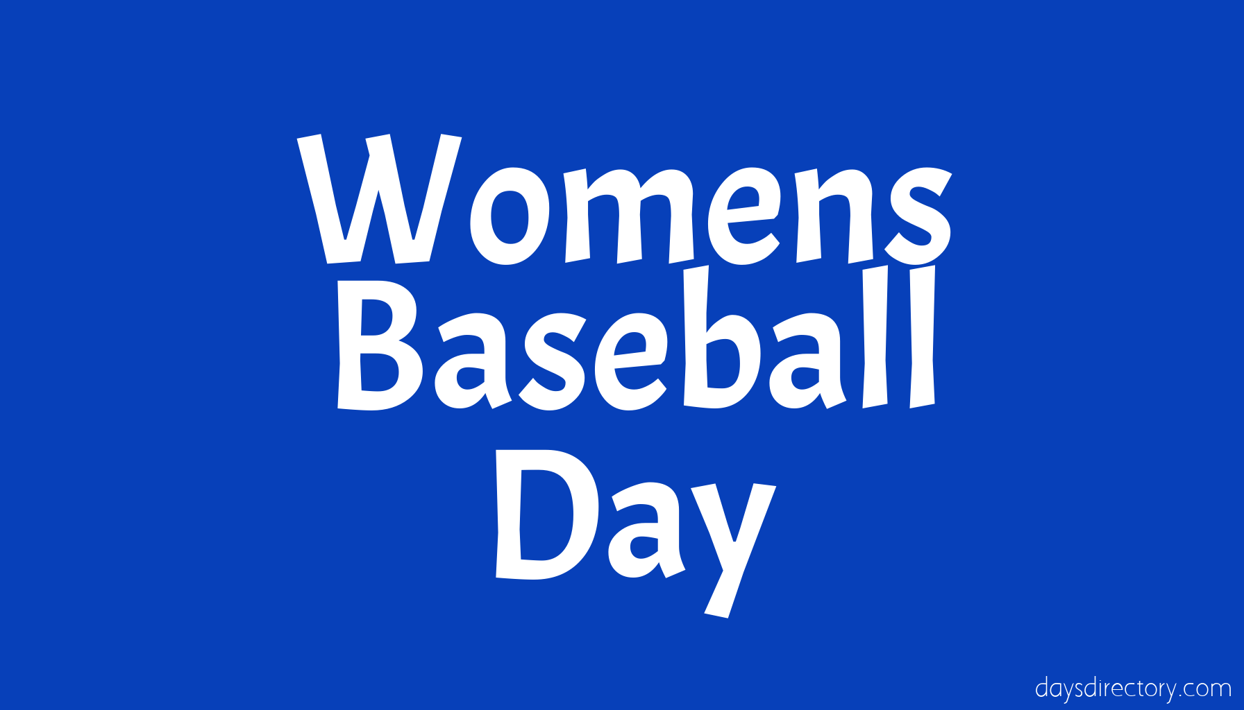 Womens Baseball Day