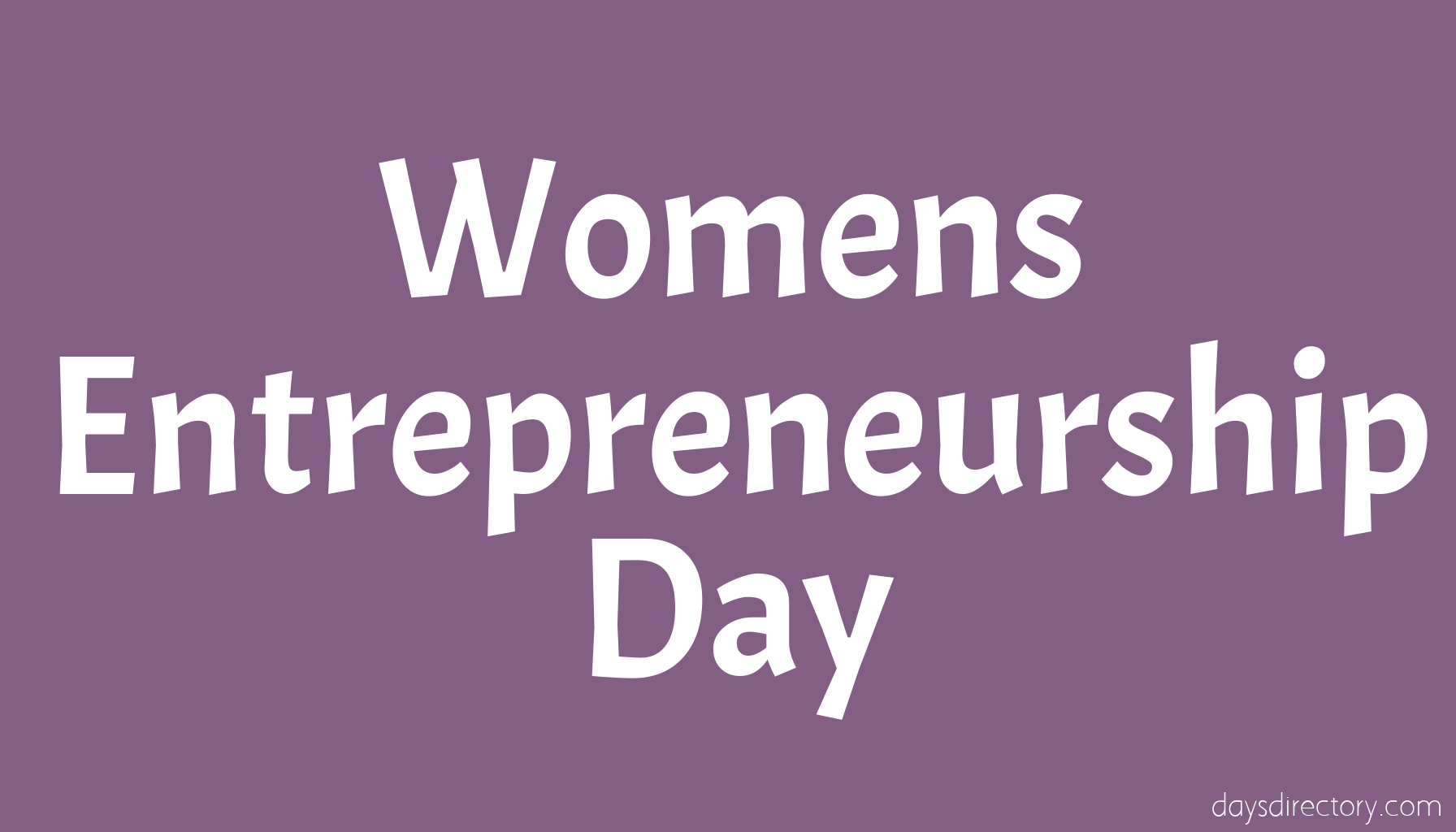 Womens Entrepreneurship Day