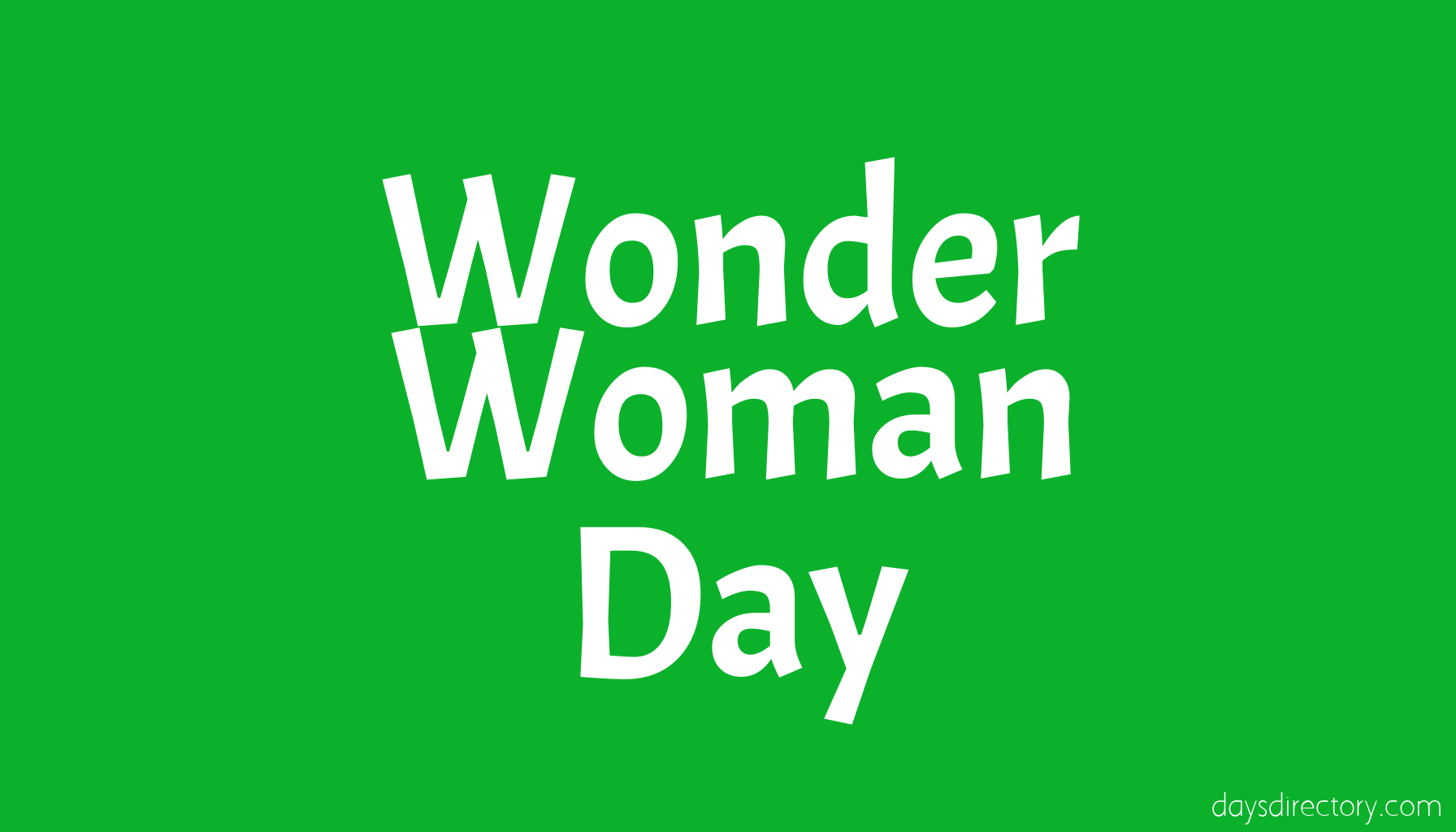 Wonder Woman Day