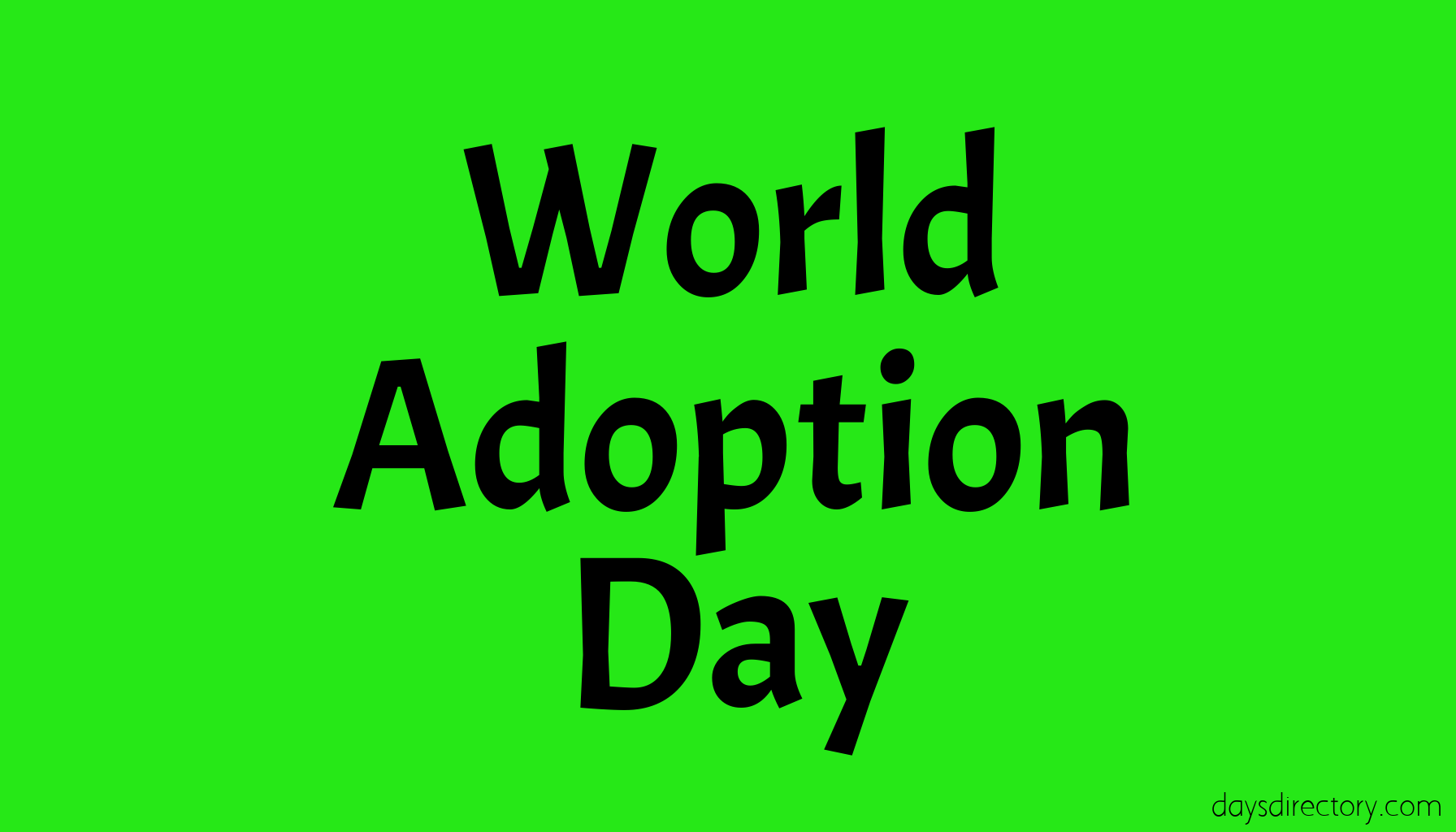 World Adoption Day