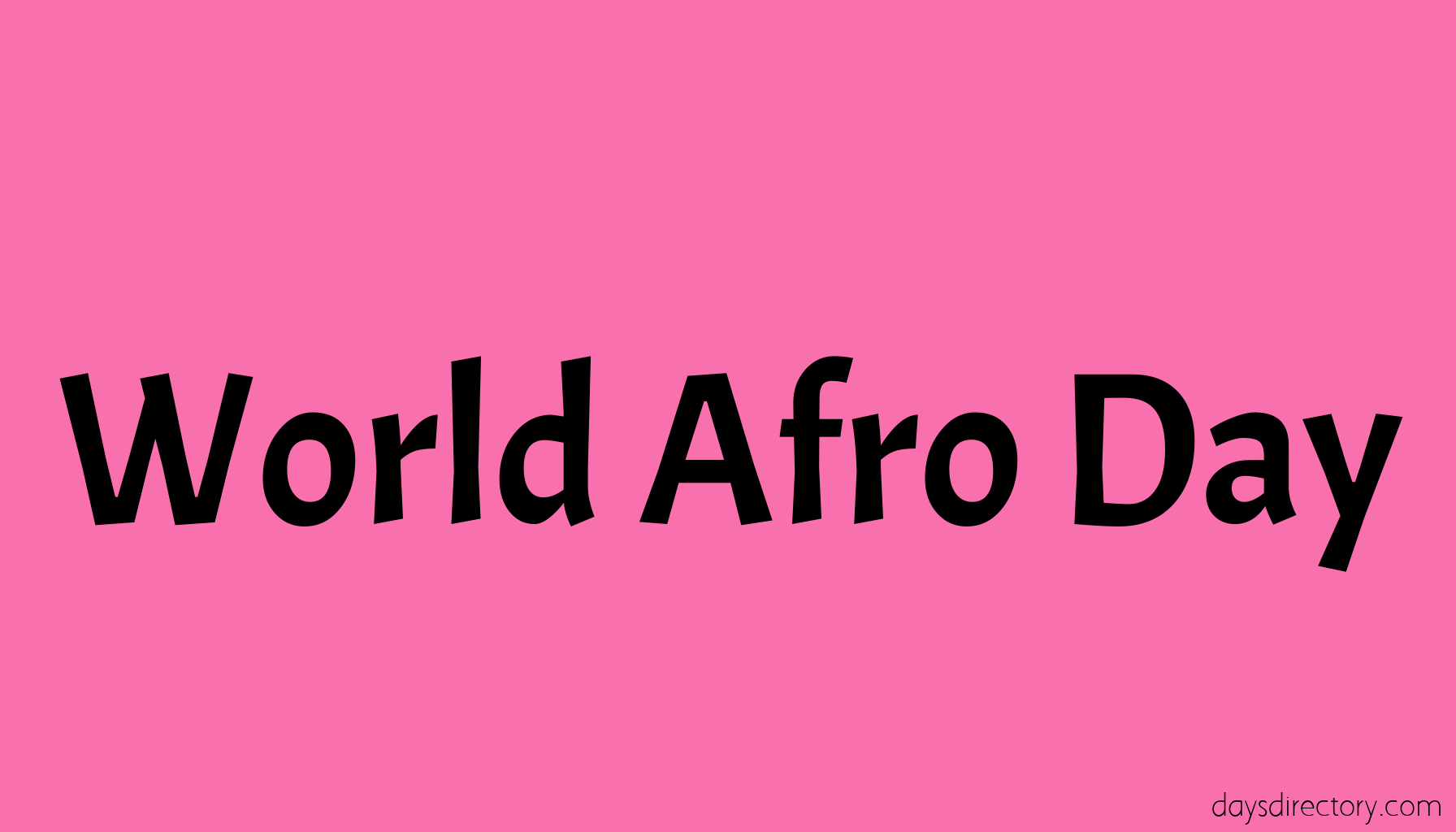 World Afro Day