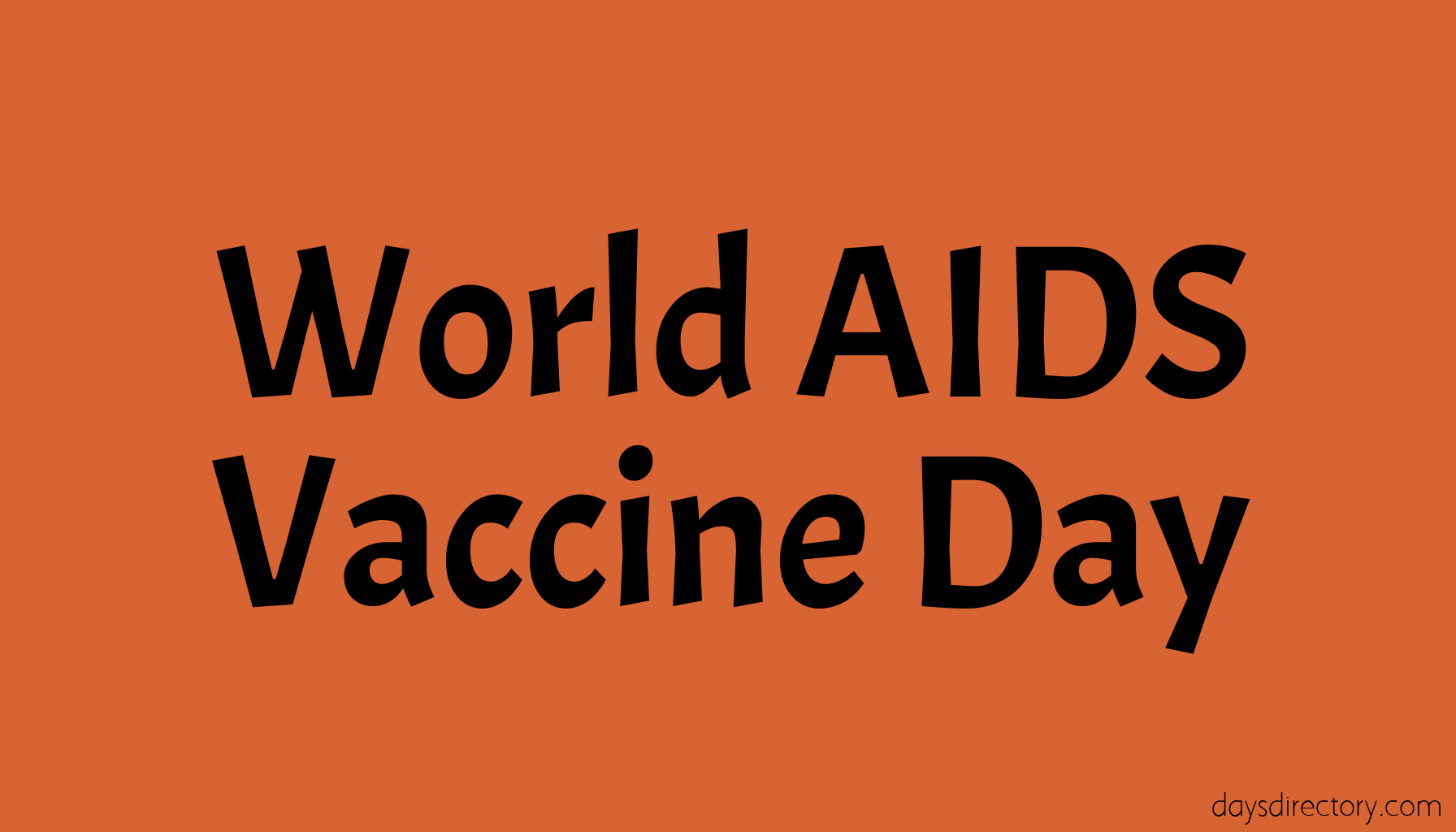 World AIDS Vaccine Day