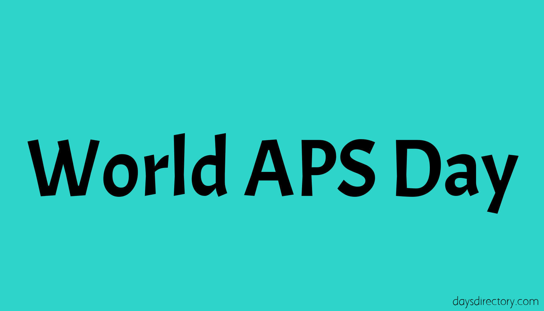 World APS Day