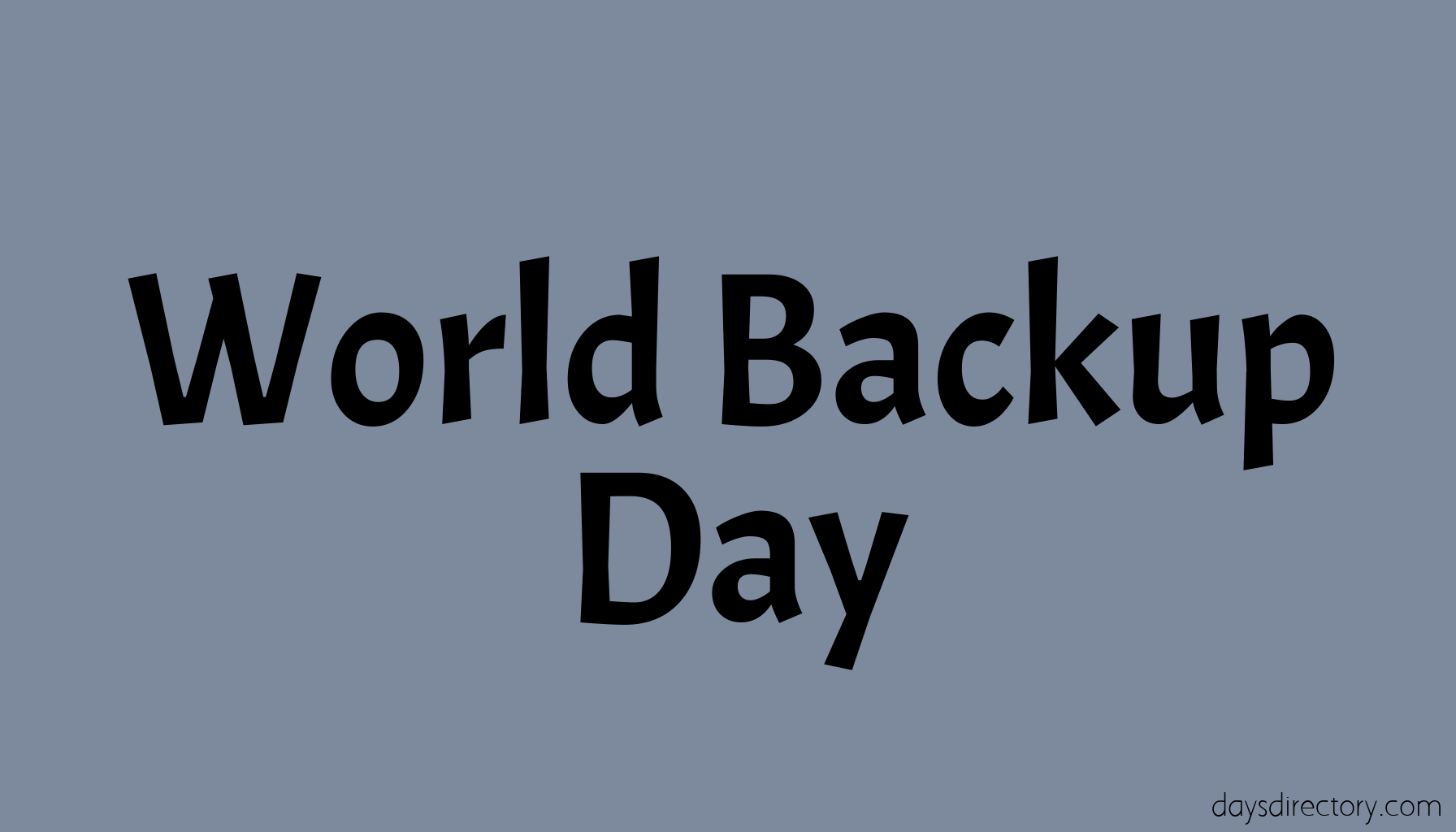 World Backup Day