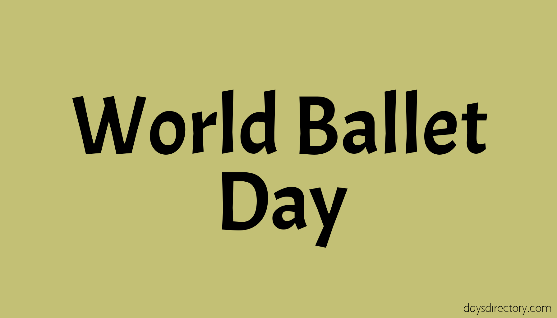 World Ballet Day