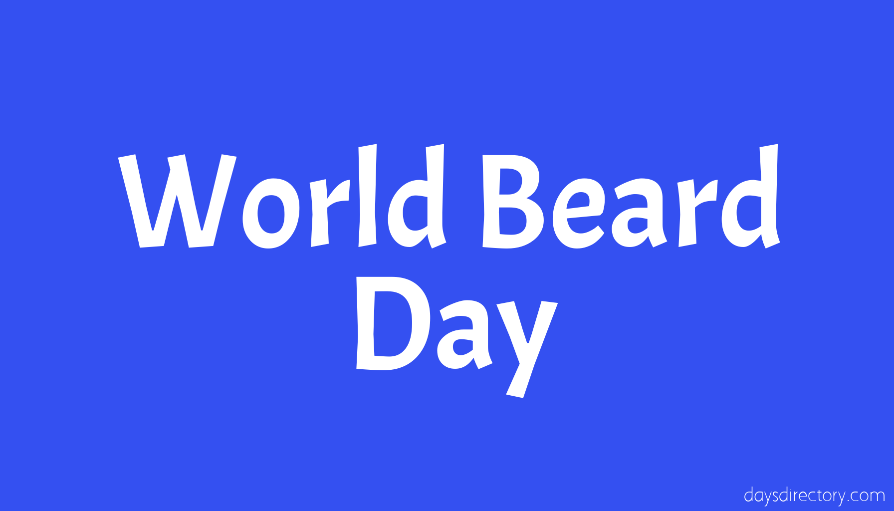 World Beard Day