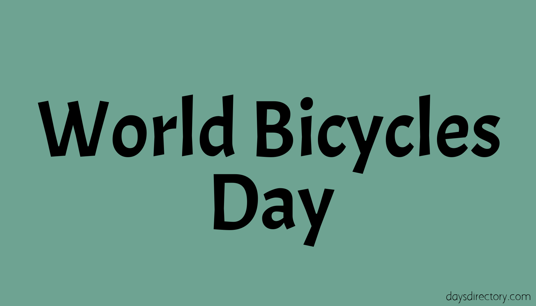 World Bicycles Day