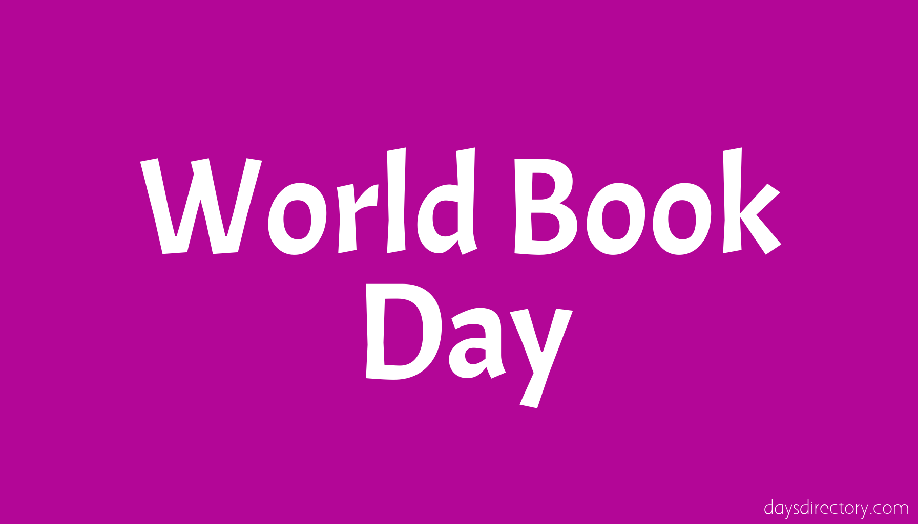World Book Day